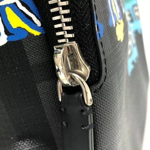 BURBERRY graphic Check Backpack Backpack PVC gray/Multicolore - Picture 6 of 15